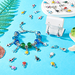 48шт 12 цвета сплава эмалевые подвески&nbsp;PALLOY-TA0002-55P