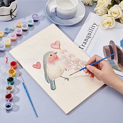 Панели холста картины дерева&nbsp;LS-WOOD-WH0109-07