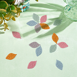 50 шт. 5-х цветные аксессуары для украшения из листовой ткани&nbsp;DIY-MA0006-96