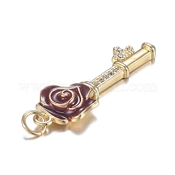 Кулоны из латуни с прозрачным фианитом&nbsp;ZIRC-F120-088G