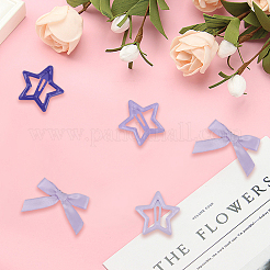 12 шт. заколки-звездочки для волос с железными кнопками&nbsp;OHAR-CP0001-25