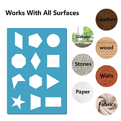 Акриловая серьга ручной работы шаблон&nbsp;DIY-WH0359-024