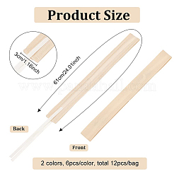 12 шт. 2-цветная полиэстеровая и хлопковая регулируемая повязка на голову с завязкой&nbsp;DIY-BC0008-97