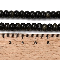 Естественный золотистый отлив обсидиан бисер пряди&nbsp;G-A280-A15-01