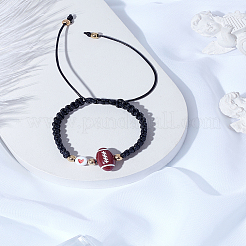 1шт. браслеты из бисера в спортивном стиле из акрила и сплава&nbsp;BJEW-LP0003-23C