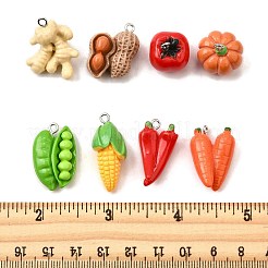 16 шт. 8 стиля подвески из смолы и железа&nbsp;RESI-FP0001-38