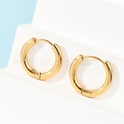 Серьги-кольца Huggie Hoop из нержавеющей стали 304 с ионным покрытием (IP)&nbsp;X-EJEW-O087-06B