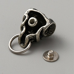 Латунная сумка декоративная застежка с пряжкой в виде черепа демона&nbsp;FIND-WH0110-379