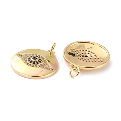 Латунные микро проложить кубического циркония подвески&nbsp;ZIRC-P092-008G-RS