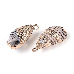 Гальванические подвески из натуральных ракушек&nbsp;BSHE-T015-04