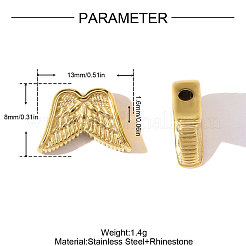 Бусины из нержавеющей стали 304&nbsp;STAS-OY010-85G