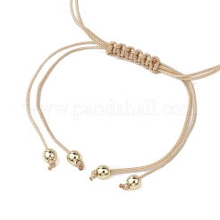 Браслеты из плетеных бусин с драгоценными камнями&nbsp;BJEW-JB10833