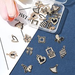 24шт 12 стиля подвески из сплава с эмалью&nbsp;ALRI-FS0001-05