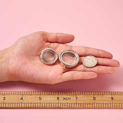 4шт 2 стиля сплава стекла хрустальные подвески со стразами&nbsp;PALLOY-TA0002-36D