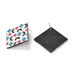 Смола серьги&nbsp;EJEW-I257-01D