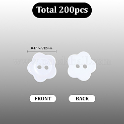 200 шт. пуговицы из смолы с 2 отверстиями&nbsp;RESI-SP0001-52B
