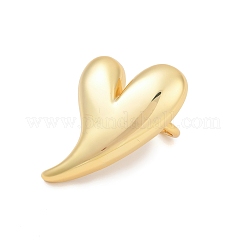 Большие кольца-манжеты из сплава в форме сердца&nbsp;RJEW-S620-02G