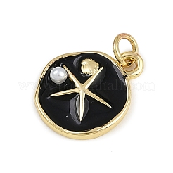 Латунь эмаль подвески&nbsp;KK-D409-02G