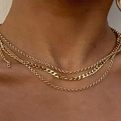 Наборы для самостоятельного изготовления браслетов и ожерелий из нержавеющей стали 304&nbsp;DIY-LP0004-58