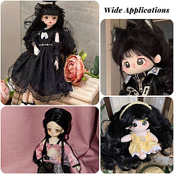 Волосы для кукол из полиэстера&nbsp;AJEW-WH0459-28F