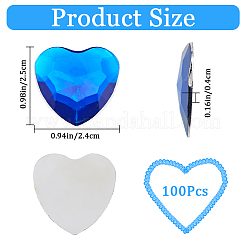 100шт акриловые кабошоны со стразами&nbsp;MACR-GF0001-04