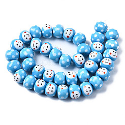 Бусины ручной работы ухабистой бисер нитей&nbsp;LAMP-Q031-009C