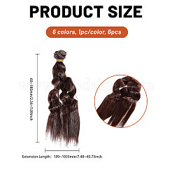 6 шт. 6 стиля ПП/волоконная крученая оплетка&nbsp;DIY-GL0005-60