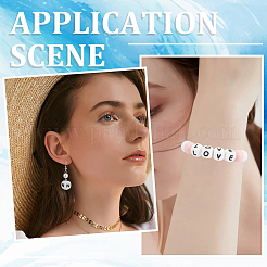 52шт. 26 стиля кубика с буквами силиконовые бусины&nbsp;SIL-SC0001-84