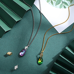 4 шт. 2 цвета 925 подвески из стерлингового серебра с кубическим цирконием&nbsp;STER-BBC0008-35