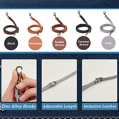 5 шт. двухцветные ручки для сумок из искусственной кожи&nbsp;DIY-PH0013-90