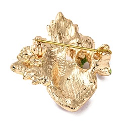 Kc позолоченные броши с клубникой и эмалью&nbsp;JEWB-L017-01KCG-02