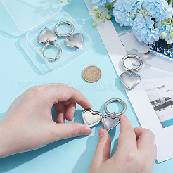 4 шт. брелок-медальон из нержавеющей стали 316&nbsp;HJEW-UN00076