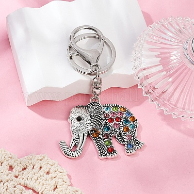 Сплав горный хрусталь брелок&nbsp;KEYC-YW00178-05-1