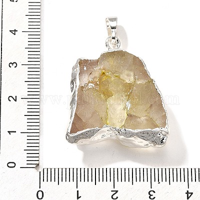 Подвески из необработанного натурального окрашенного кварца G-G895-05S-04-1