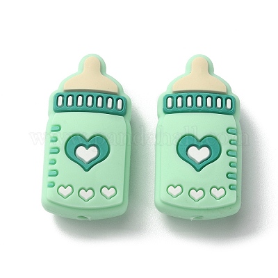 Силиконовые бусины&nbsp;LS-SIL-WH0001-58E-1