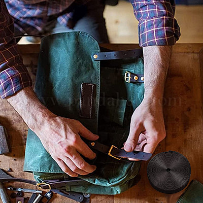 Плоский шнур из искусственной кожи&nbsp;LC-WH0006-05B-02-1