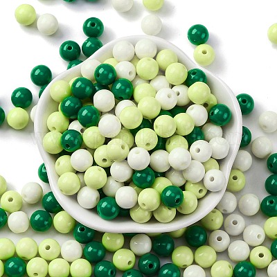 Непрозрачные акриловые бусины&nbsp;SACR-Q004-02H-1