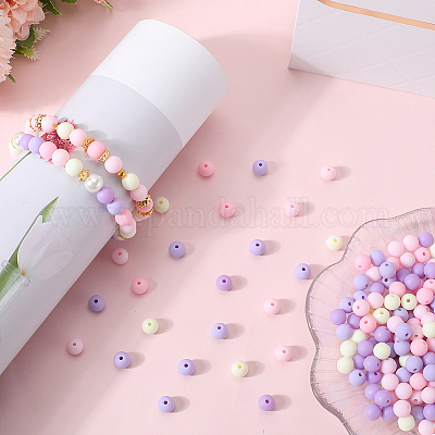 500шт прорезиненные силиконовые акриловые бусины с имитацией силикона&nbsp;OACR-SP0001-33B-1