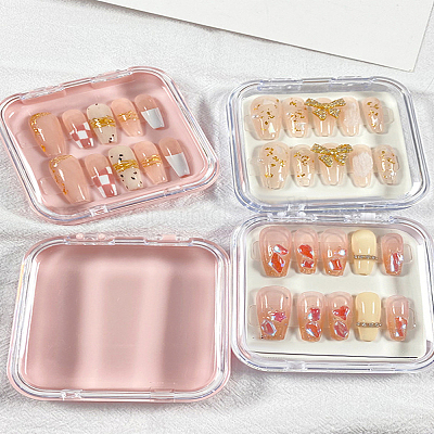 Прозрачный пластиковый ящик для инструментов для ногтей&nbsp;MRMJ-LP0002-33A-01-1