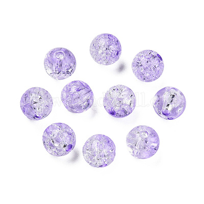 Прозрачных бусин акриловые треск&nbsp;LS-CACR-N002-19B-1