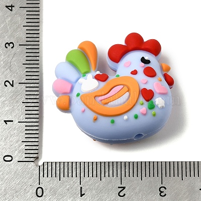 Пасхальные силиконовые фокусные бусины&nbsp;SIL-F020-01-1