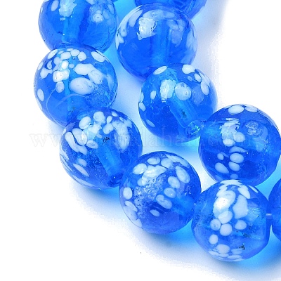 Бусы лэмпворк ручной работы&nbsp;LAMP-H071-01C-10-1