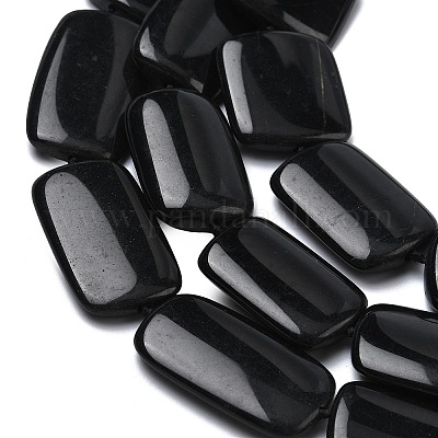 Натуральный черный камень бисер нитей&nbsp;G-L650-C01-01-1