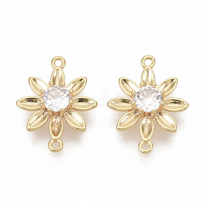 Латунные соединители с фианитами&nbsp;X-KK-T050-25G-NF-1