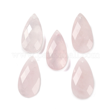 Природного розового кварца подвески&nbsp;G-C140-05L-1