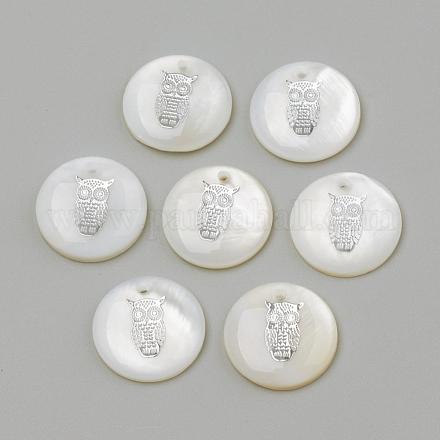 Подвески из пресноводных оболочек SHEL-Q010-007P-1