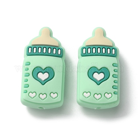 Силиконовые бусины&nbsp;LS-SIL-WH0001-58E-1