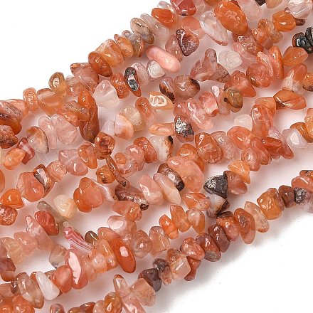 Природного сердолика нитей бисера&nbsp;G-G0003-B18-01-1