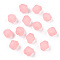 Frosted Acrylic Beads, Faceted, Cone, Pink, 6x5.5mm, Hole: 1.5mm, about 6770pcs/500g