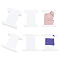 80Pcs 2 Styles Cardboard Paper Ribbon Spool Storage Organizer Holder, Cardboard Yarn Bobbins for Embroidery Thread Cross Stitch Craft DIY Sewing, White, 10x8.15~10x0.05cm, 40pcs/style